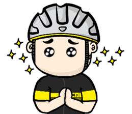 the cycling life of a struggling Knight sticker #14599821