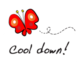 butterfly&greeting card sticker #14601079