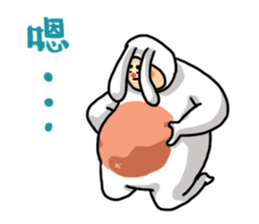 Rabbit F sticker #14601127