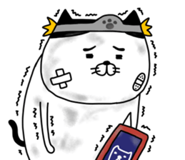 yowaitypenoneko Become a brave man sticker #14601483