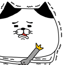 yowaitypenoneko Become a brave man sticker #14601488