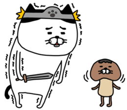 yowaitypenoneko Become a brave man sticker #14601498