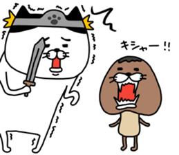 yowaitypenoneko Become a brave man sticker #14601499