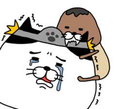 yowaitypenoneko Become a brave man sticker #14601500