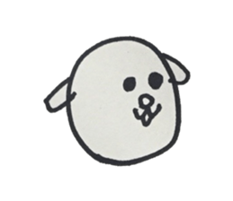 funny face and animal sticker #14602026