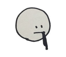 funny face and animal sticker #14602039