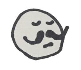 funny face and animal sticker #14602043