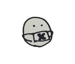 funny face and animal sticker #14602052