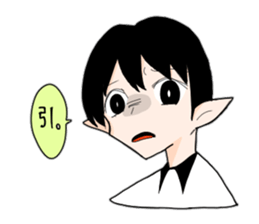 Pleasant friends of different world. sticker #14602062