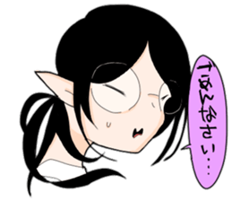 Pleasant friends of different world. sticker #14602066