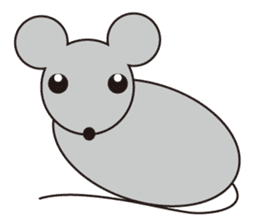 Little Gray Mouse sticker #14602086