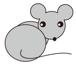 Little Gray Mouse sticker #14602087
