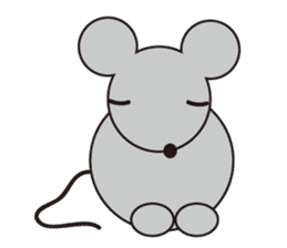 Little Gray Mouse sticker #14602088
