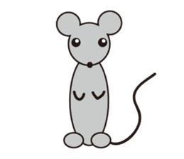 Little Gray Mouse sticker #14602091