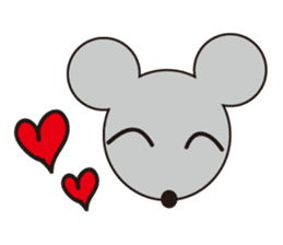 Little Gray Mouse sticker #14602092