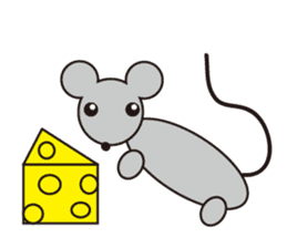 Little Gray Mouse sticker #14602095