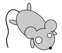 Little Gray Mouse sticker #14602099