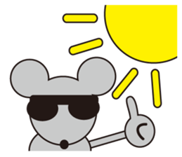 Little Gray Mouse sticker #14602101