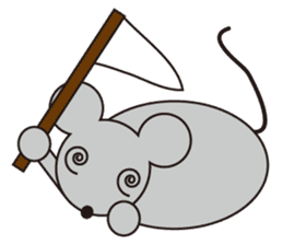 Little Gray Mouse sticker #14602102