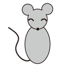 Little Gray Mouse sticker #14602103