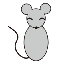 Little Gray Mouse sticker #14602103
