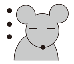 Little Gray Mouse sticker #14602107