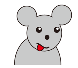 Little Gray Mouse sticker #14602108