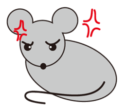 Little Gray Mouse sticker #14602110