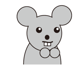 Little Gray Mouse sticker #14602111