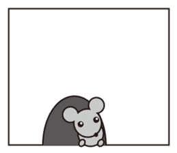 Little Gray Mouse sticker #14602112