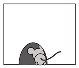 Little Gray Mouse sticker #14602113