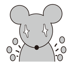 Little Gray Mouse sticker #14602114