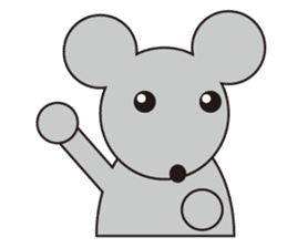 Little Gray Mouse sticker #14602115