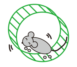 Little Gray Mouse sticker #14602118
