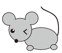 Little Gray Mouse sticker #14602120