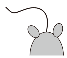 Little Gray Mouse sticker #14602121