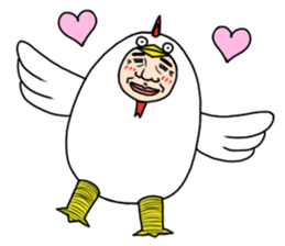 A chicken man sticker #14602139