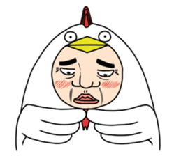A chicken man sticker #14602145