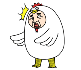A chicken man sticker #14602150