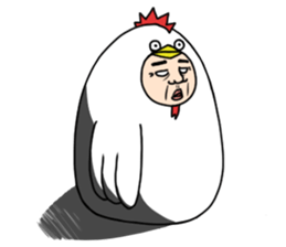 A chicken man sticker #14602156