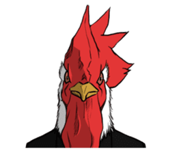 A chicken man sticker #14602163