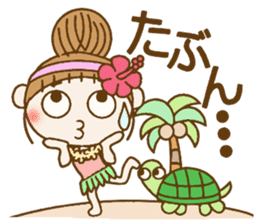 Day 7 of the Hawaiian Girl ocyame sticker #14602296