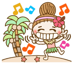 Day 7 of the Hawaiian Girl ocyame sticker #14602304