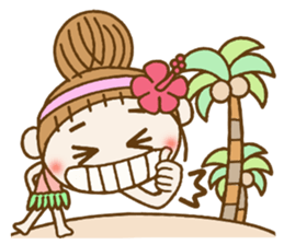 Day 7 of the Hawaiian Girl ocyame sticker #14602316