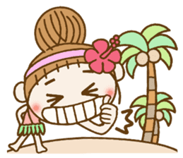 Day 7 of the Hawaiian Girl ocyame sticker #14602316
