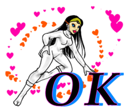 Woman on the beach sticker #14602409