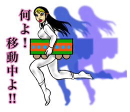 Woman on the beach sticker #14602416