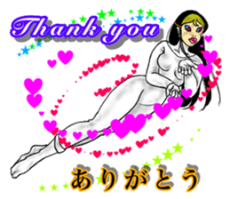 Woman on the beach sticker #14602424