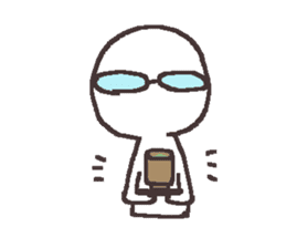 Sticker for the people of glasses3 sticker #14603071