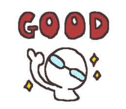 Sticker for the people of glasses3 sticker #14603072